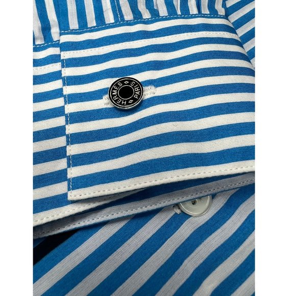 New Authentic New Unworn Hermes Dress Shirt 100% Cotton Size 17/43 France - Picture 6 of 9